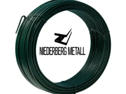 Niederberg Metall Spanndraht 2 mm Grün Ummantelt 25 Meter