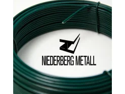 Niederberg Metall Spanndraht 2 mm Grün Ummantelt 25 Meter