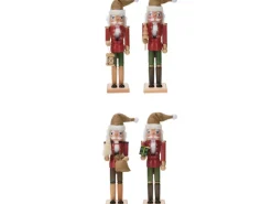 Nussknacker 4-fach Sortiert 38 cm Rot-Grün