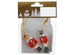 Nussknacker zum Hängen Polyresin 5 cm 2 Stück