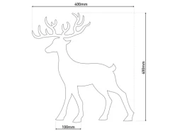 Näve LED Weihnachtsdeko Rentier Natur