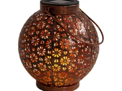 Näve LED-Deko-Solarleuchte Bronze 2er-Set 18 cm