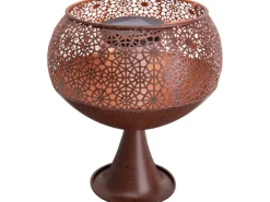 Näve LED-Deko-Solarleuchte mit Standfuß 25 cm mit Flammeneffekt