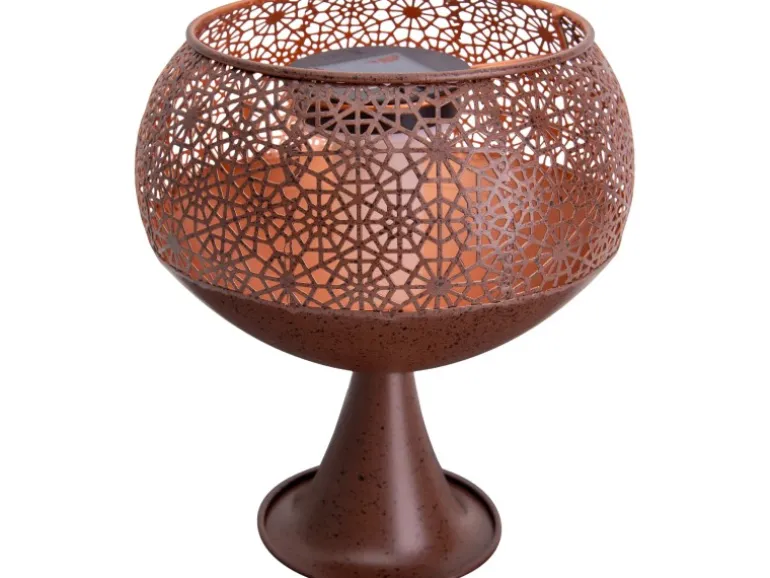 Näve LED-Deko-Solarleuchte mit Standfuß 25 cm mit Flammeneffekt