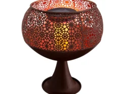 Näve LED-Deko-Solarleuchte mit Standfuß 25 cm mit Flammeneffekt