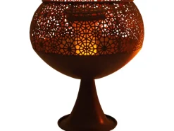 Näve LED-Deko-Solarleuchte mit Standfuß 25 cm mit Flammeneffekt