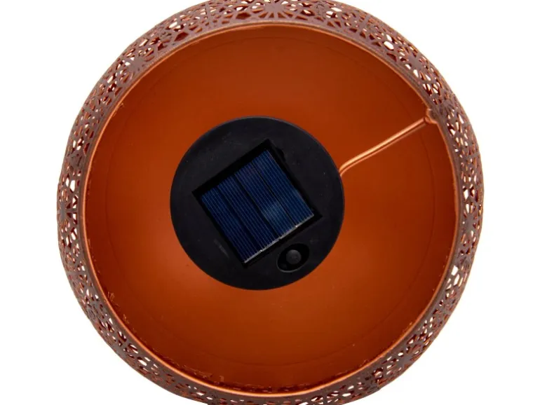 Näve LED-Deko-Solarleuchte mit Standfuß 25 cm mit Flammeneffekt