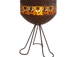 Näve LED-Deko-Solarleuchte mit Standfuß 34,5 cm mit Flammeneffekt