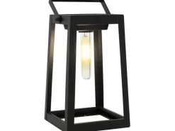 Näve LED-Deko-Solarleuchte Schwarz mit Aufhängung 25,5 cm