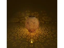 Näve LED-Deko-Solarleuchte Weiß 18 cm 2er-Set