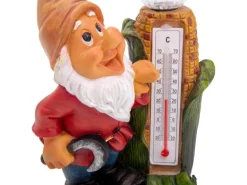 Näve LED-Deko-Solarleuchte Zwerg mit Thermostat 26 cm