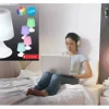 Näve LED-Deko-Tischleuchte mit Bluetooth Weiß rund