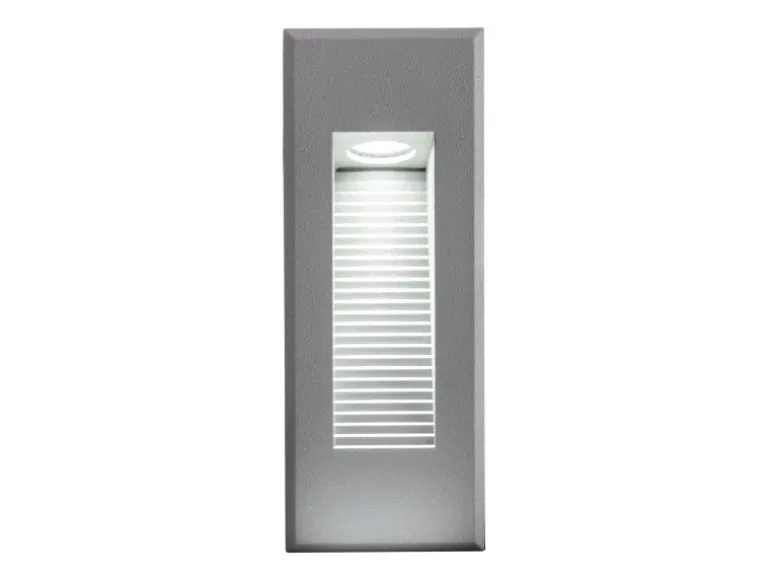 Näve LED-Einbau-Außenwandleuchte Kolari Silber 17,1 cm x 7,3 cm x 6,6 cm