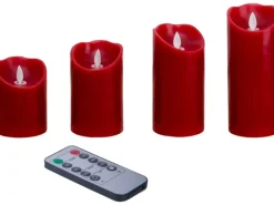 Näve LED-Kerzen 4er-Set Flamme schwingend