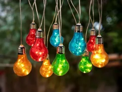 Näve LED-Lichterkette Solar außen IP44 Bunt 3,6 m