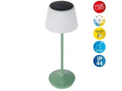 Näve LED-Solar-Akkutischleuchte Emmi Grün Ø 13 cm x 38 cm