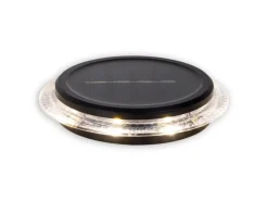 Näve LED-Solar-Boden-Erdspießleuchte Kane Schwarz Ø 11,2 cm x 11 cm 6er-Set