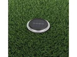 Näve LED-Solar-Boden-Erdspießleuchte Kane Schwarz Ø 11,2 cm x 11 cm 6er-Set