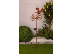 Näve LED-Solar-Erdspieß Braun IP44 88 cm