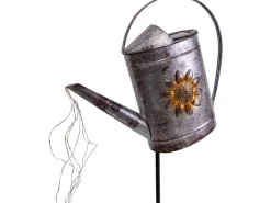 Näve LED-Solar-Erdspieß Gießkanne 110 cm verzinkt