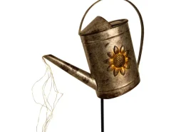 Näve LED-Solar-Erdspieß Gießkanne 110 cm verzinkt