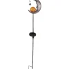 Näve LED-Solar-Erdspieß Mond Silber 85,7 cm