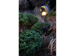 Näve LED-Solar-Erdspieß Mond Silber 85,7 cm