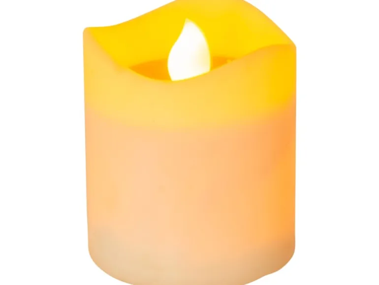 Näve LED-Solarkerzen Lichtfarbe Orange mit Flammeneffekt 4er-Set 6 cm