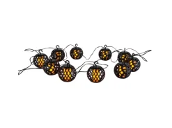 Näve LED-Solar-Kugel-Lichterkette Fogo Schwarz 10 cm x 485 cm x 7 cm