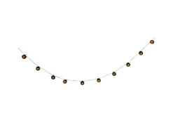 Näve LED-Solar-Kugel-Lichterkette Fogo Schwarz 10 cm x 485 cm x 7 cm