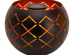 Näve LED-Solarleuchte Bowl Warmweiß mit Flammeneffekt 20 cm