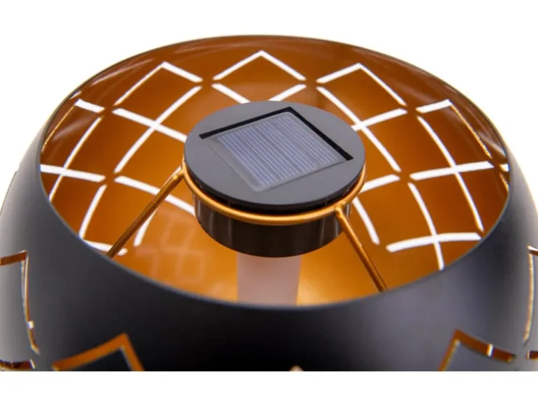 Näve LED-Solarleuchte Bowl Warmweiß mit Flammeneffekt 20 cm