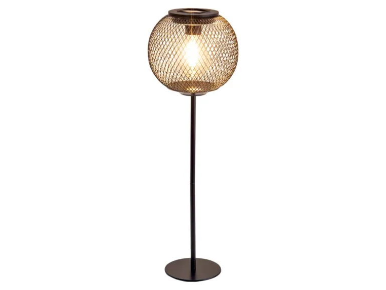 Näve LED-Solarleuchte Geli Schwarz Ø 15,5 cm x 46,5 cm