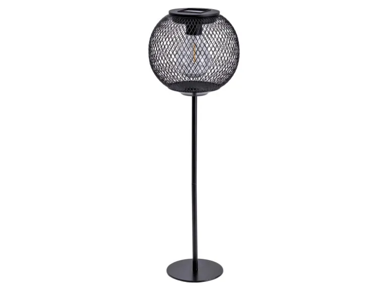 Näve LED-Solarleuchte Geli Schwarz Ø 15,5 cm x 46,5 cm