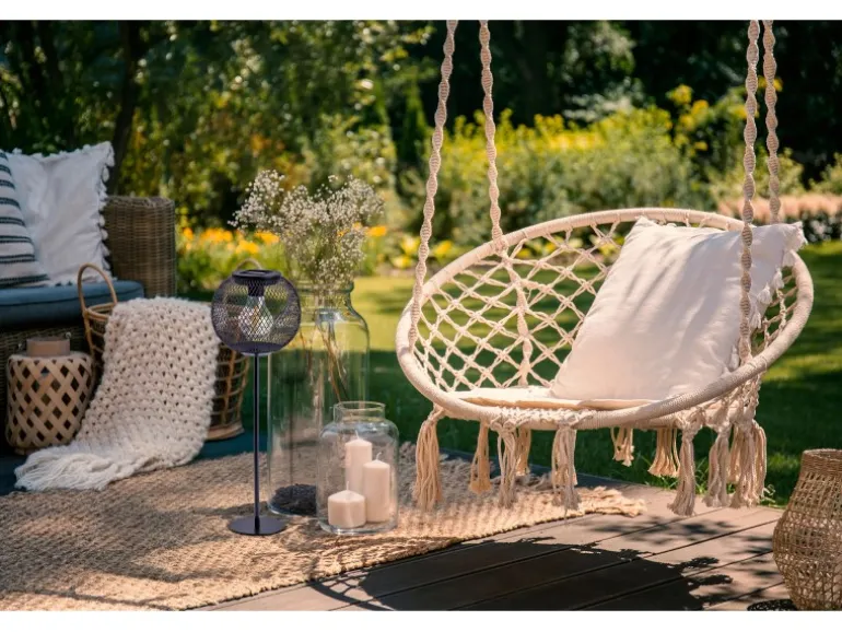 Näve LED-Solarleuchte Geli Schwarz Ø 15,5 cm x 46,5 cm