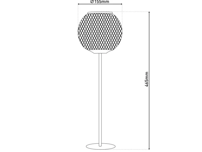 Näve LED-Solarleuchte Geli Schwarz Ø 15,5 cm x 46,5 cm