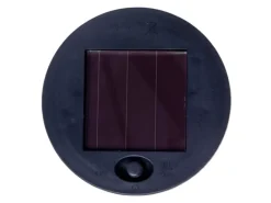 Näve LED-Solarleuchte Korbinian Natur Dunkel Ø 18 cm x 30 cm