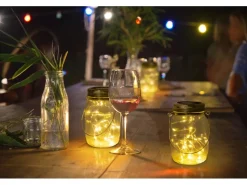 Näve LED-Solar-Outdoortischleuchte 3er-Set 13 cm