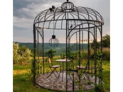 Näve LED-Solar-Pendelleuchte Grid Schwarz Ø 20 cm x 130 cm