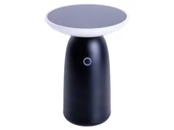 Näve LED-Solar-Tischleuchte Ada Schwarz Ø 16 cm x 22,5 cm