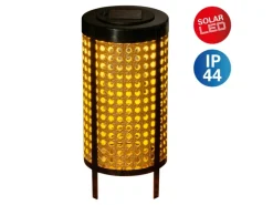 Näve LED-Solar-Tischleuchte Patti Natur Ø 12,3 cm x 26 cm