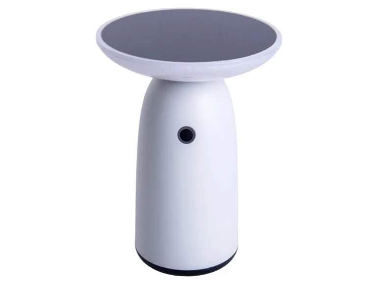 Näve LED-Solar-Tischleuchte Ada Weiß Ø 16 cm x 22,5 cm