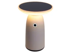 Näve LED-Solar-Tischleuchte Ada Weiß Ø 16 cm x 22,5 cm