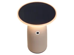 Näve LED-Solar-Tischleuchte Ada Weiß Ø 16 cm x 22,5 cm