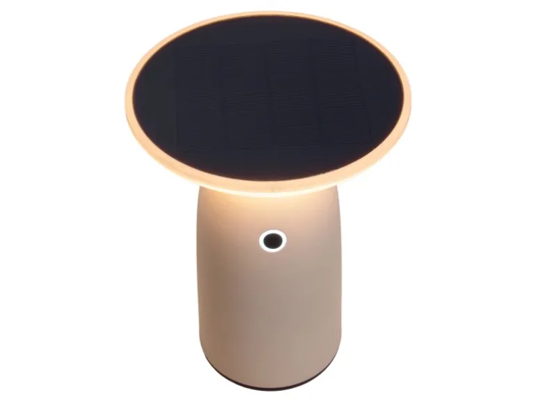 Näve LED-Solar-Tischleuchte Ada Weiß Ø 16 cm x 22,5 cm