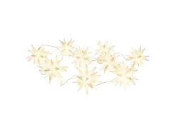 Näve Outdoor 9er-LED Weihnachtslichterkette 3D-Sterne Weiß