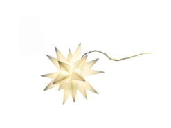 Näve Outdoor 9er-LED Weihnachtslichterkette 3D-Sterne Weiß