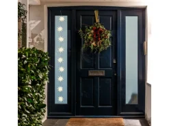 Näve Outdoor 9er-LED Weihnachtslichterkette 3D-Sterne Weiß