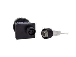 Näve Outdoor 9er-LED Weihnachtslichterkette 3D-Sterne Gold