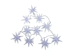 Näve Outdoor 10er-LED Weihnachtslichterkette 3D-Sterne Batteriebetrieben